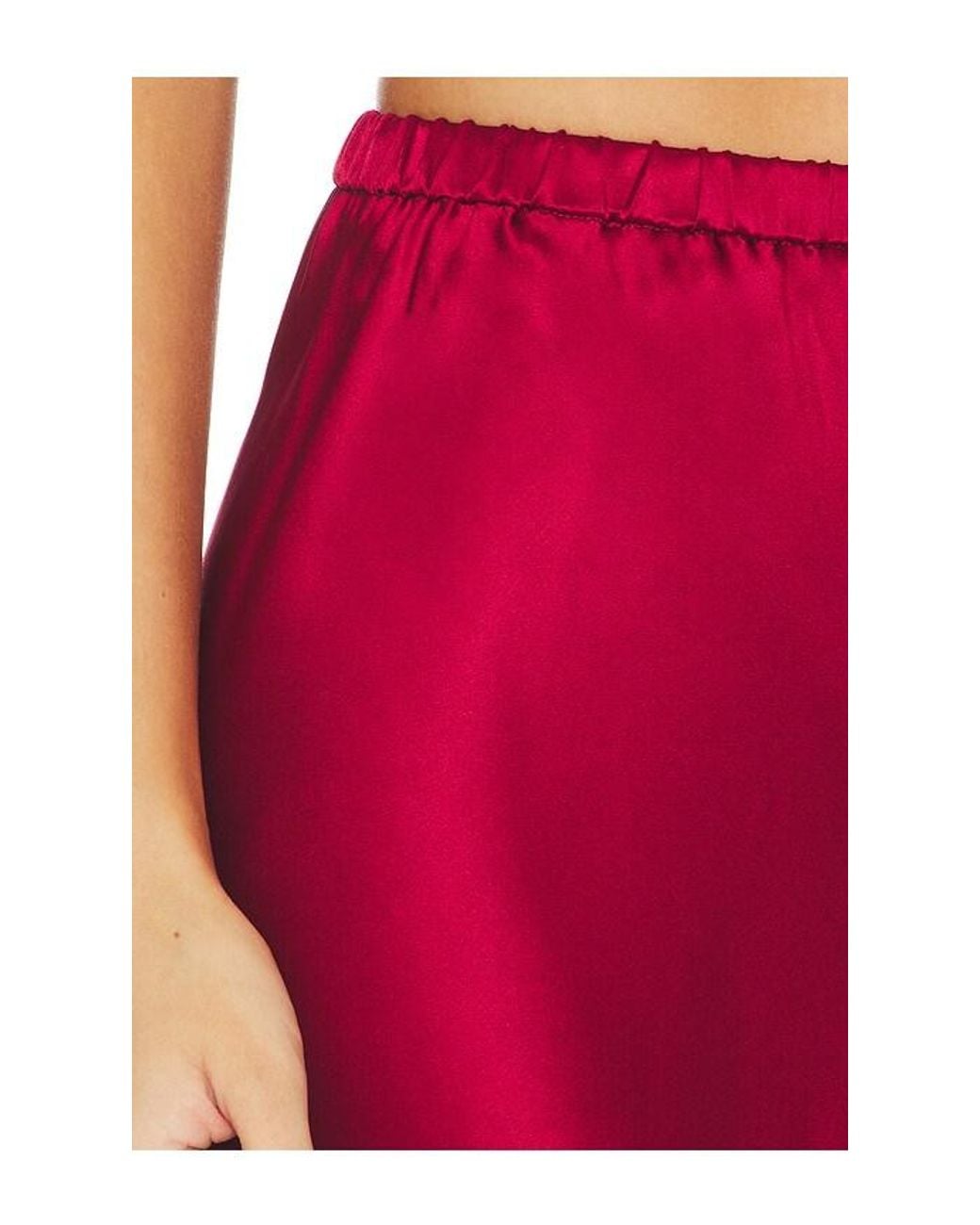 Comme Si Red The Silk Bias Pant