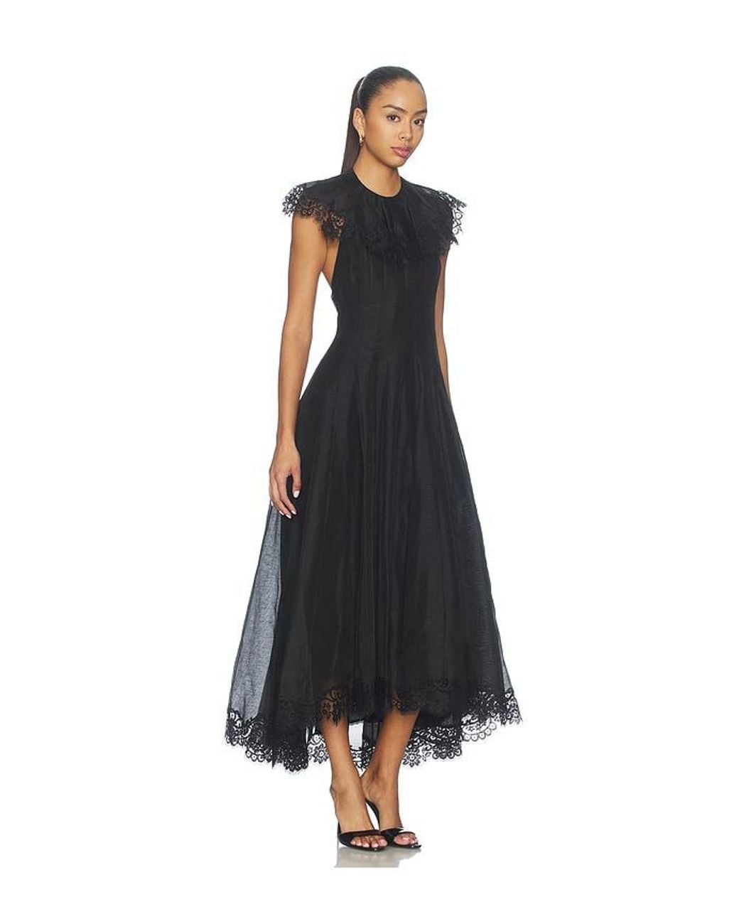 Zimmermann Black Ascent Flutter Gown