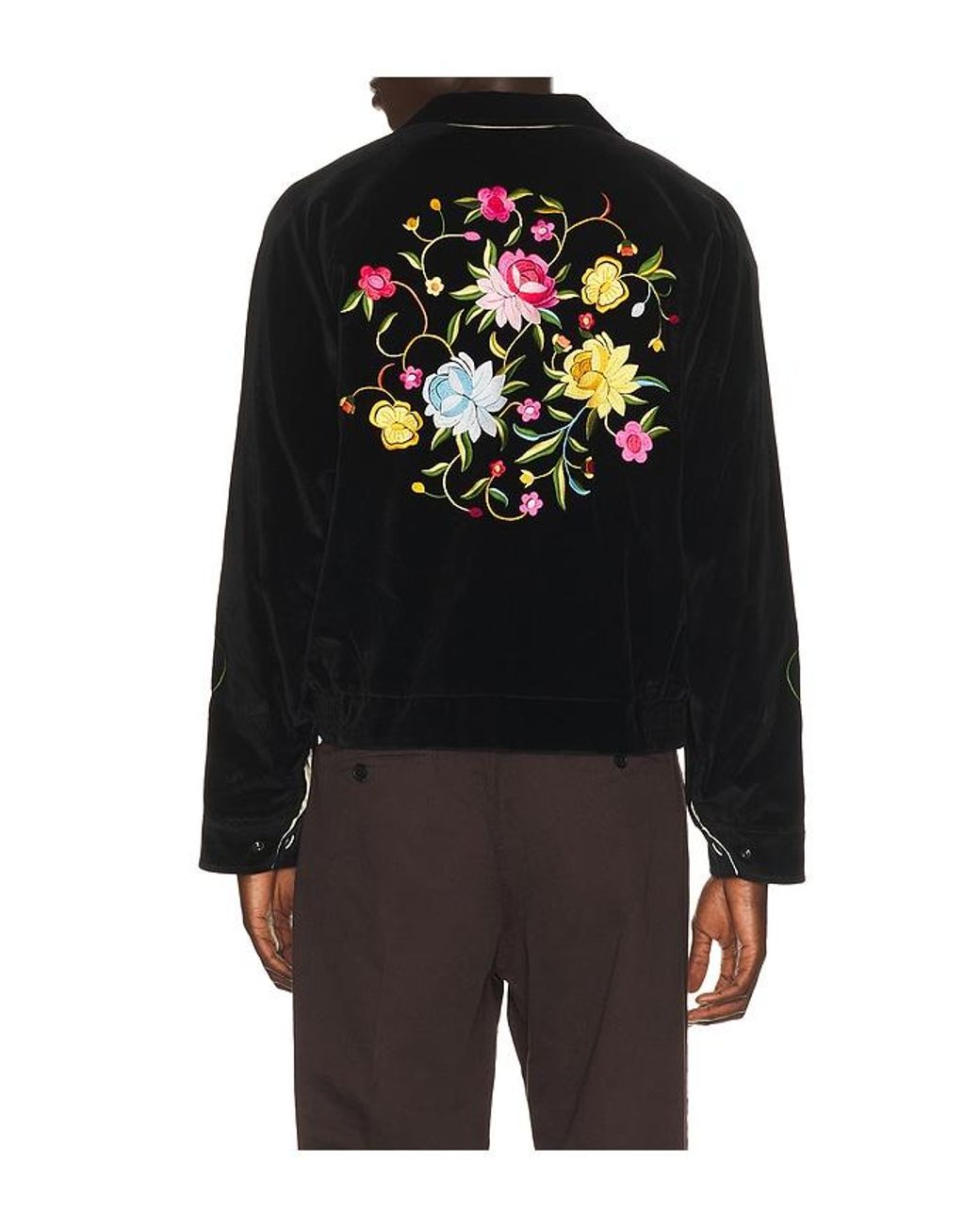 KENZO Black Wildflower Souvenir Jacket for men