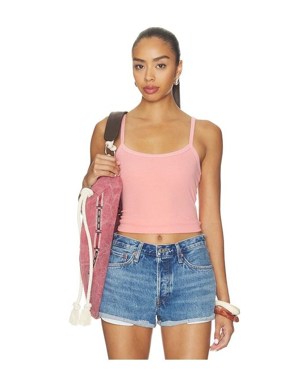 Cotton Citizen Blue The Verona Spaghetti Tank