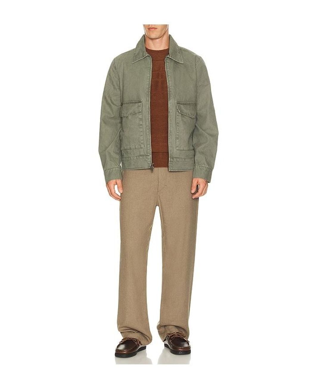 Rhythm Brown Jackson Knit Sweater for men