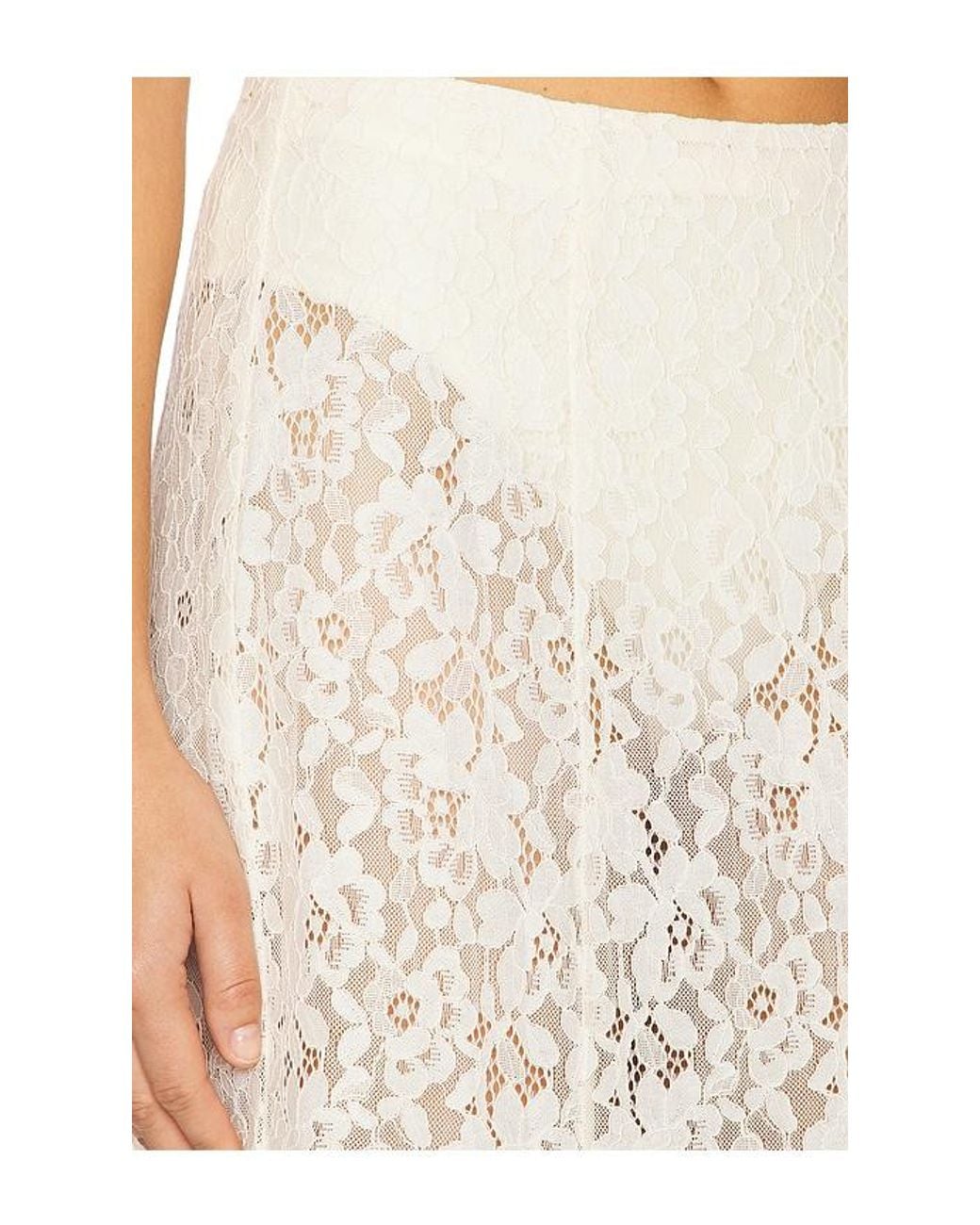AFRM White Oxford Skirt