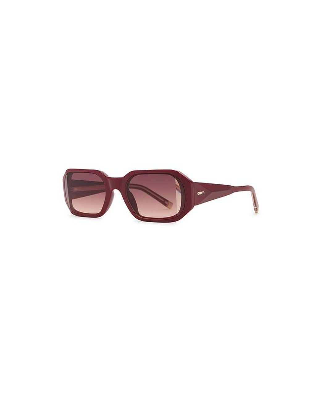Quay Red Hyped Up Gem Sunglasses