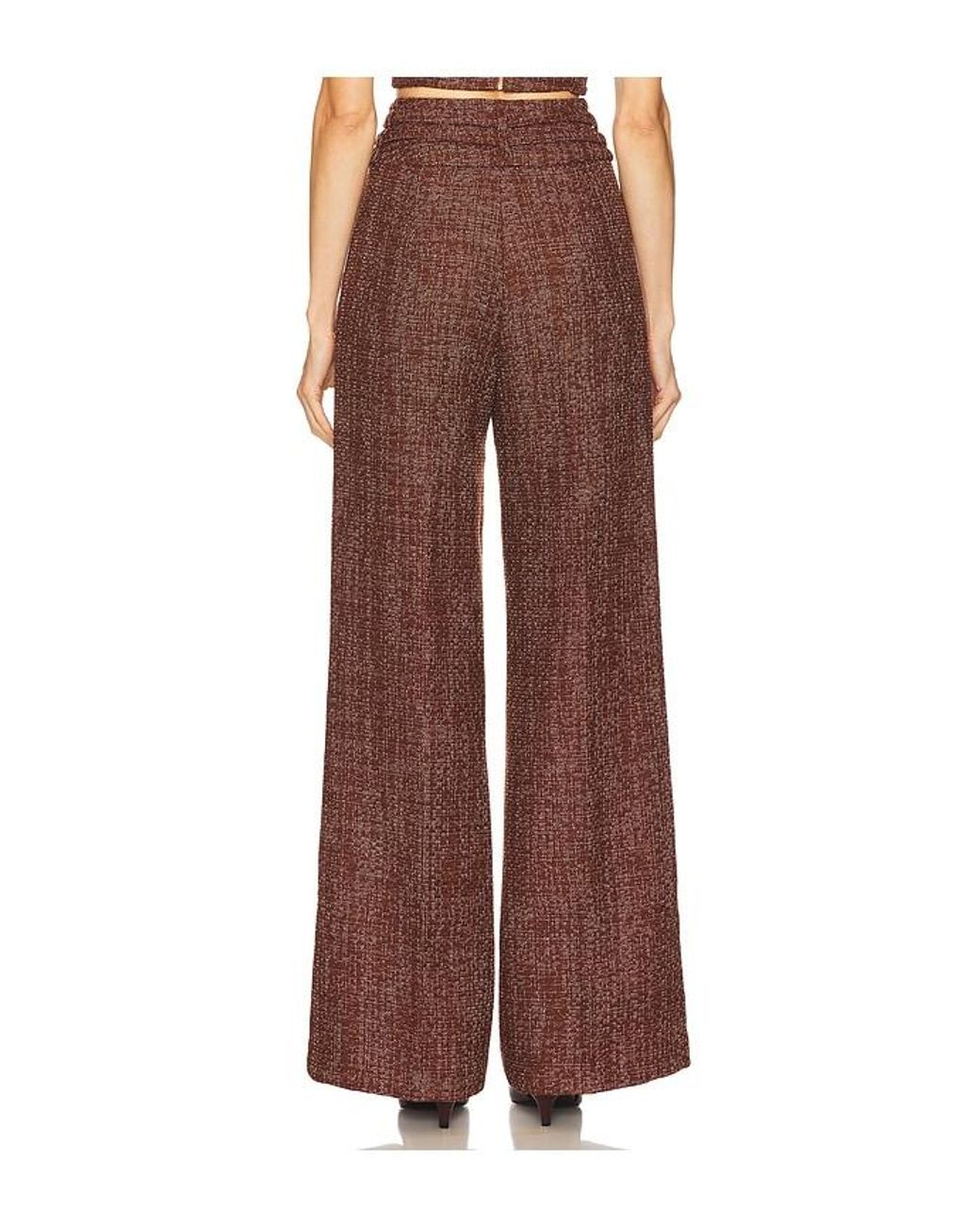 Amanda Uprichard Brown X Revolve Blythe Pants
