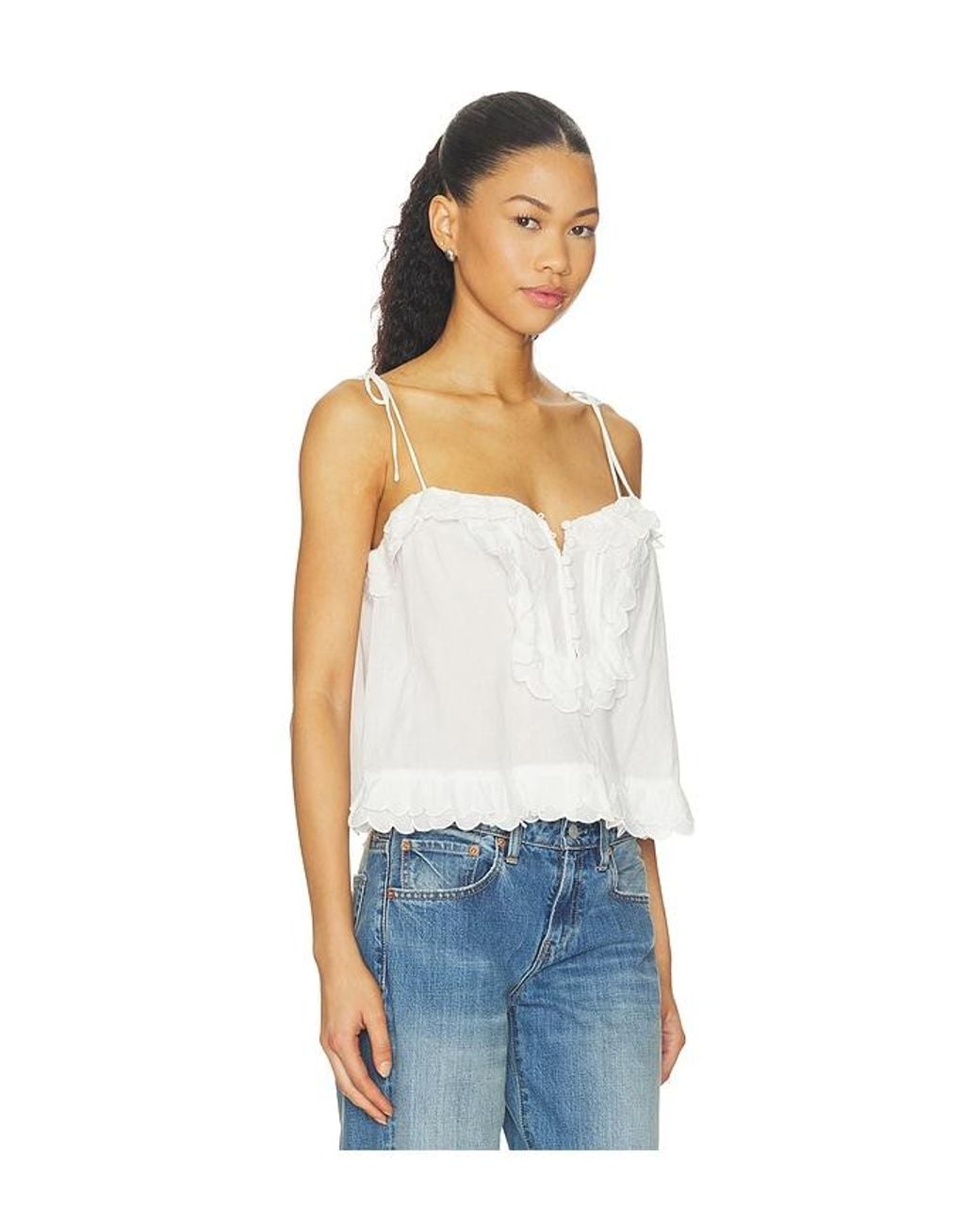 For Love & Lemons Blue Ambre Top