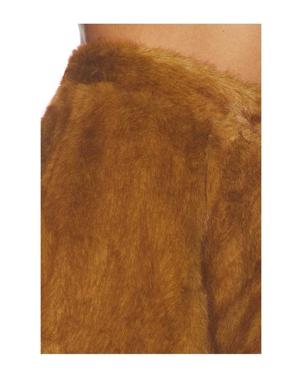 Bronx and Banco Brown Faux Mink Shorts