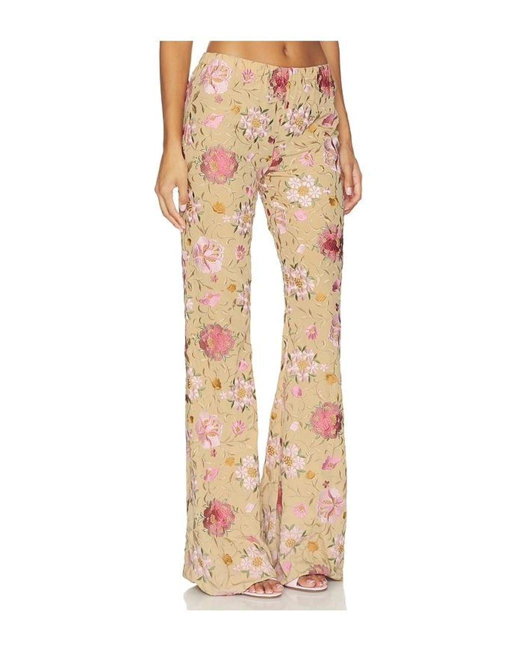 LoveShackFancy Natural Janae Pant