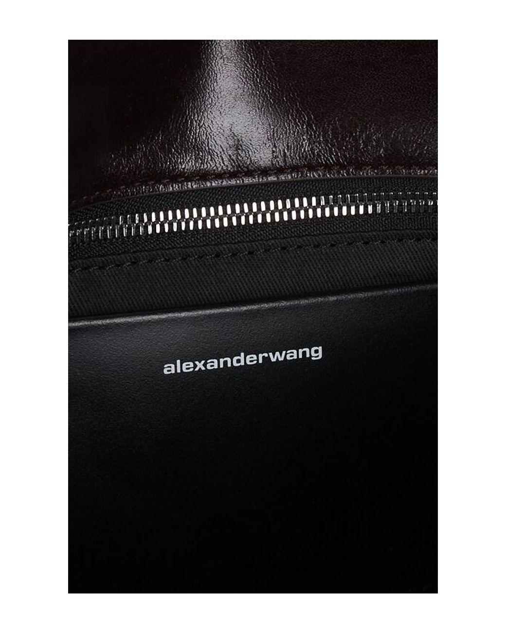 Alexander Wang Black Punch Flap Shoulder Bag