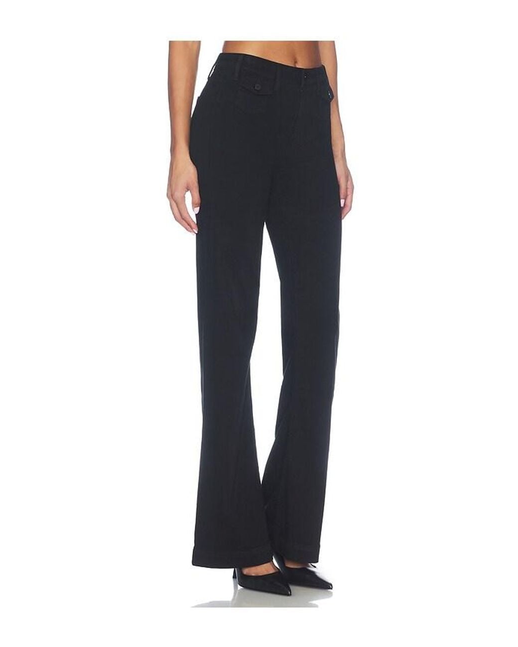 PAIGE Blue Leenah With Mini Patch Pocketstrouser Leg Jeans