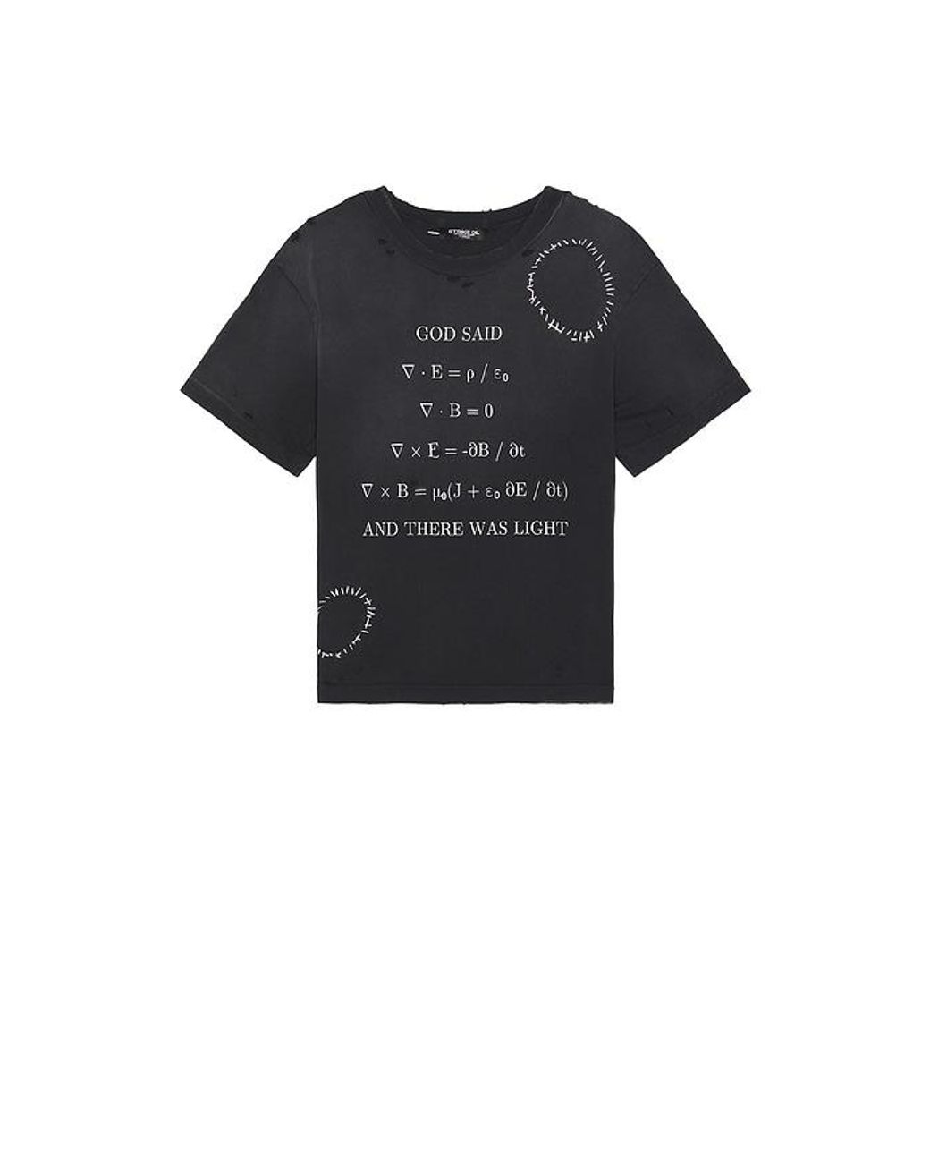 Strike Oil Black Let There Be Light Tee for men