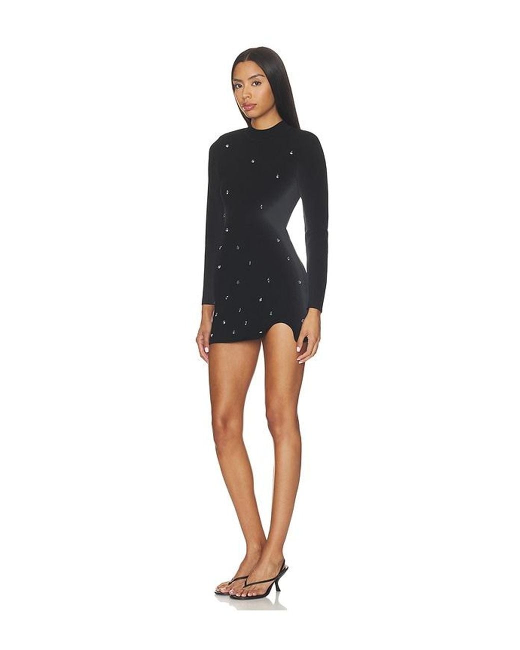 Ph5 Black Neil Ecovero Long Sleeve Mini Dress