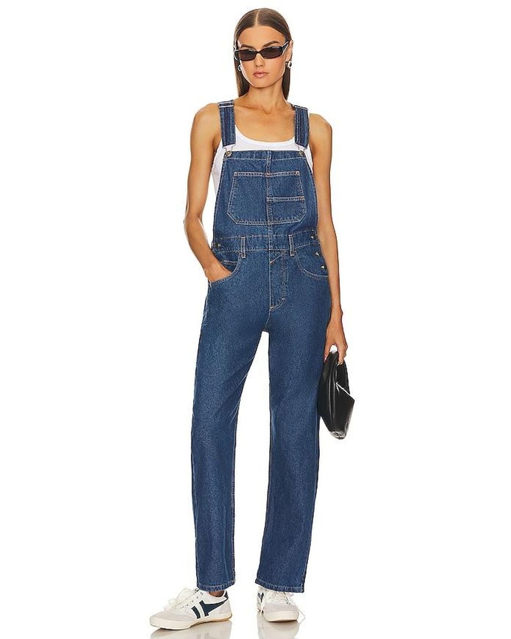 Free People Blue X We The Free Ziggy Denim Overall