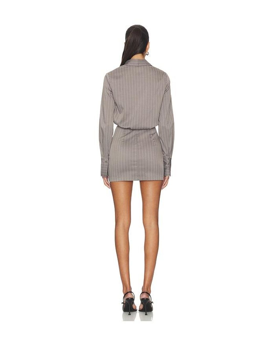 ALL THE WAYS Gray Trina Mini Dress