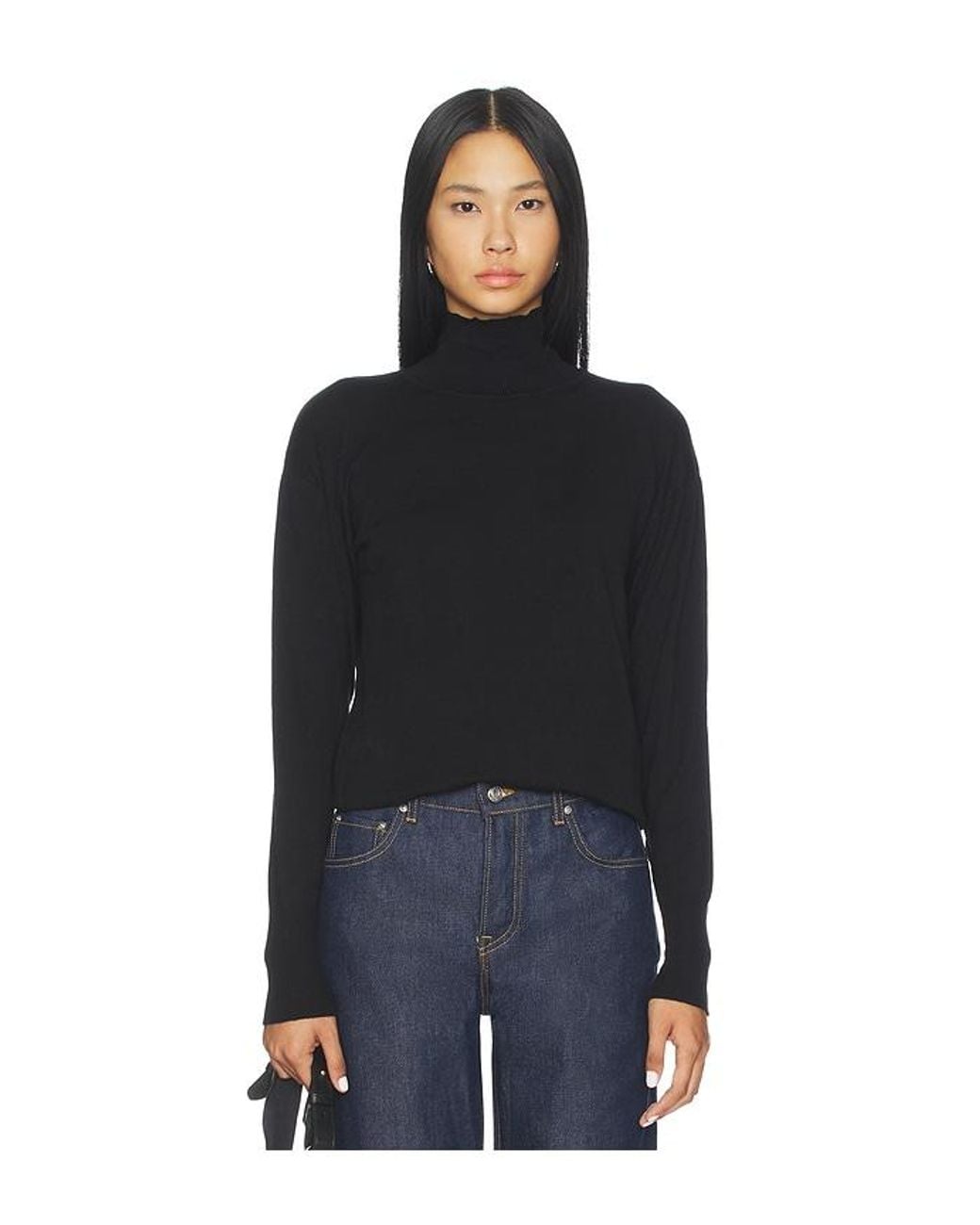 ALL THE WAYS Black Clarke Turtleneck Sweater