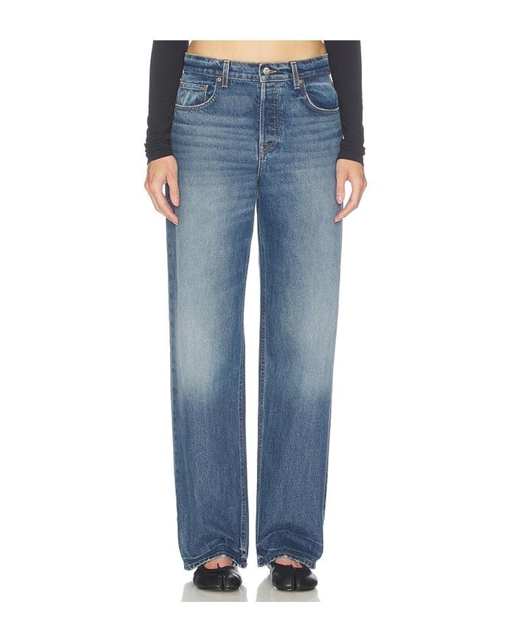 GRLFRND Blue Bella Low Rise Boyfriend