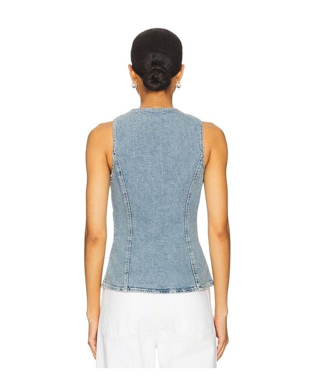 Rails Blue Portola Top