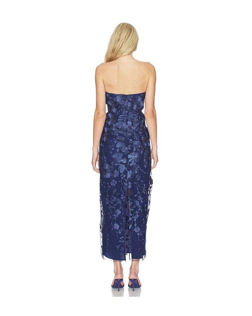 Lovers + Friends Blue Popin Gown