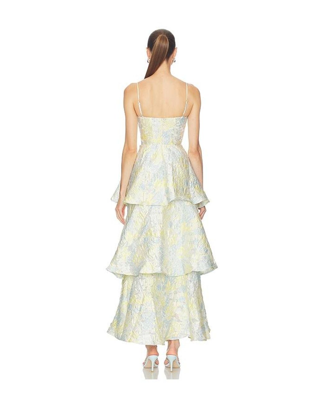 Elliatt White Penelope Tiered Gown