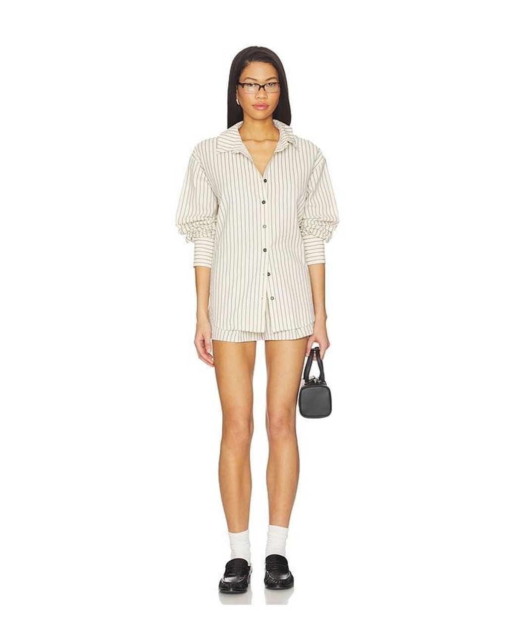 ALL THE WAYS White Kadence Button Up Top
