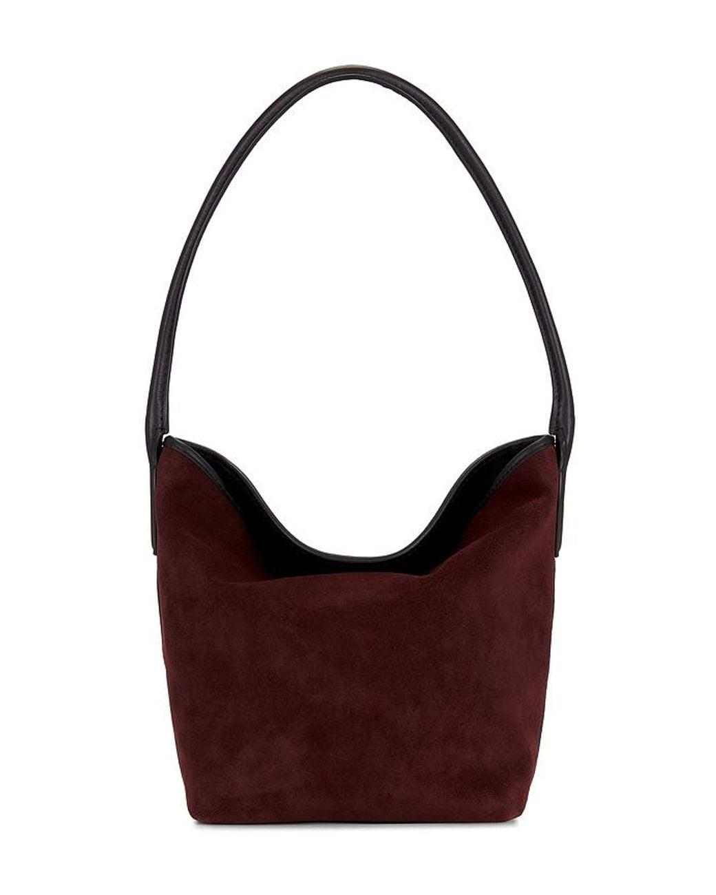 Madewell Red Suede Port Lid Shoulder Bag