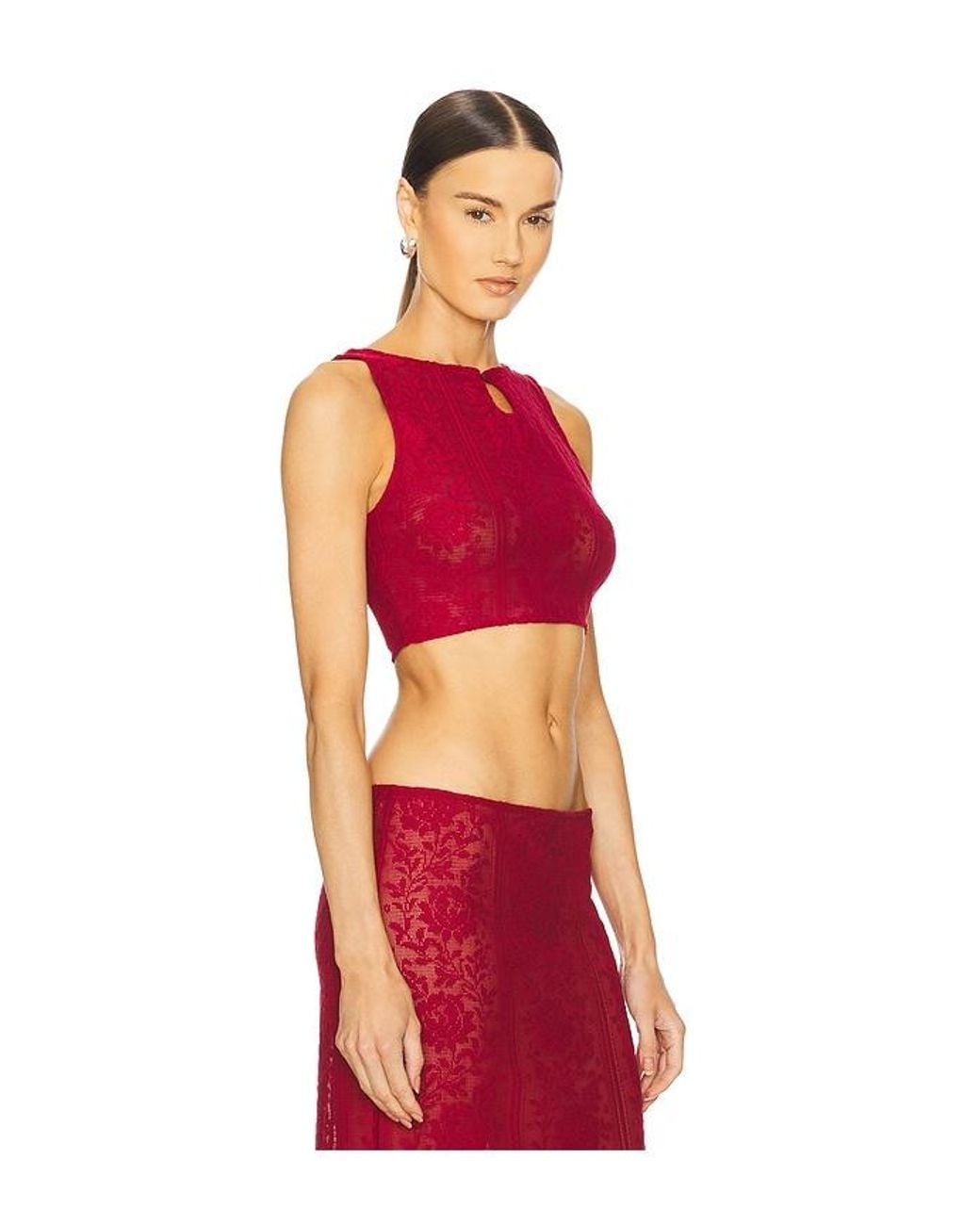 LOBA Red Laura Top