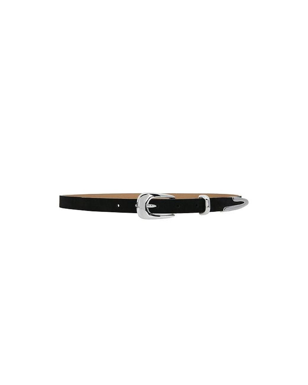 Ettika Black Modern Saddle Belt