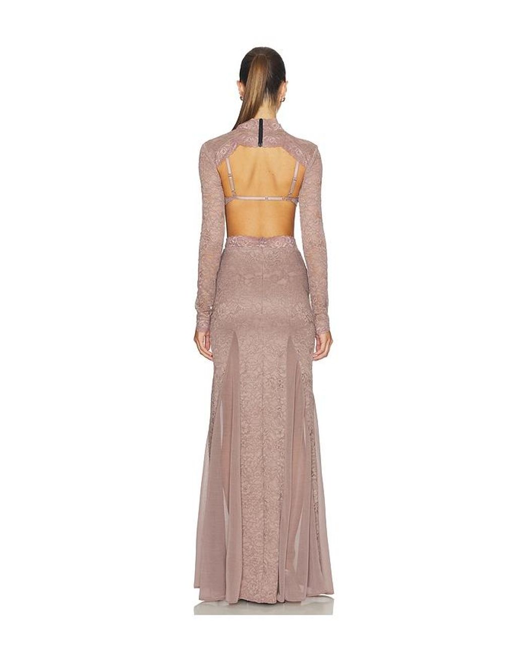 OW Collection Natural Naia Maxi Dress