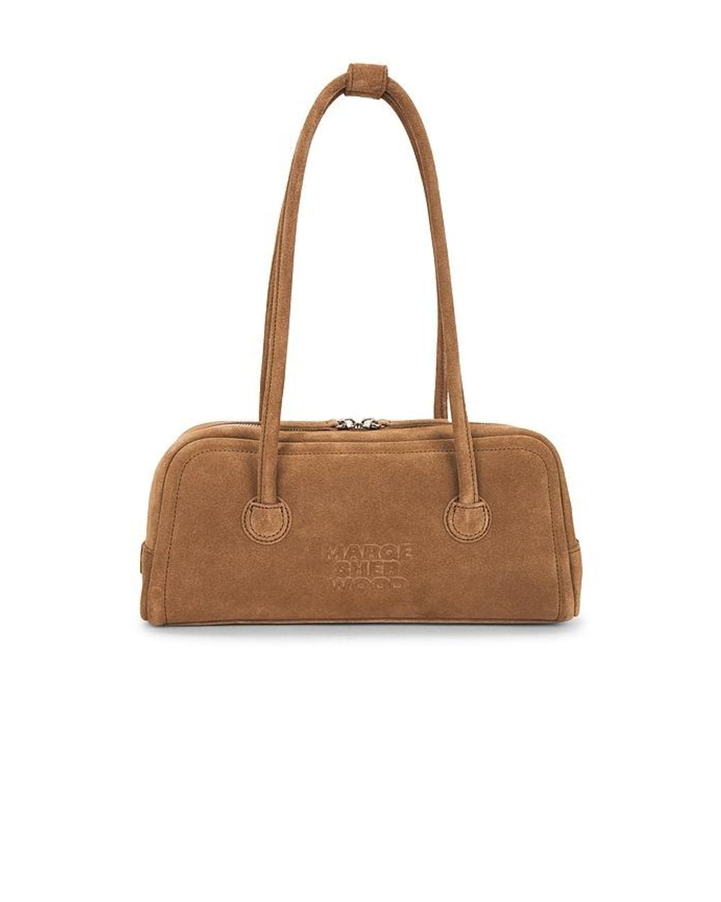 MARGE SHERWOOD Brown Soft Boston Bag