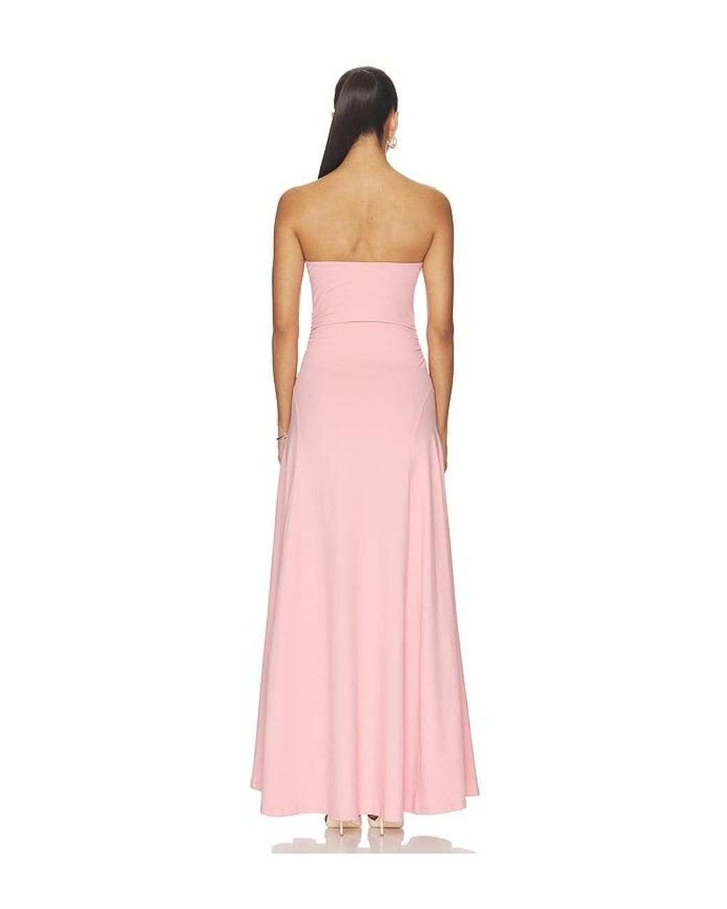 Susana Monaco Pink Gathered Waist Tube Dress