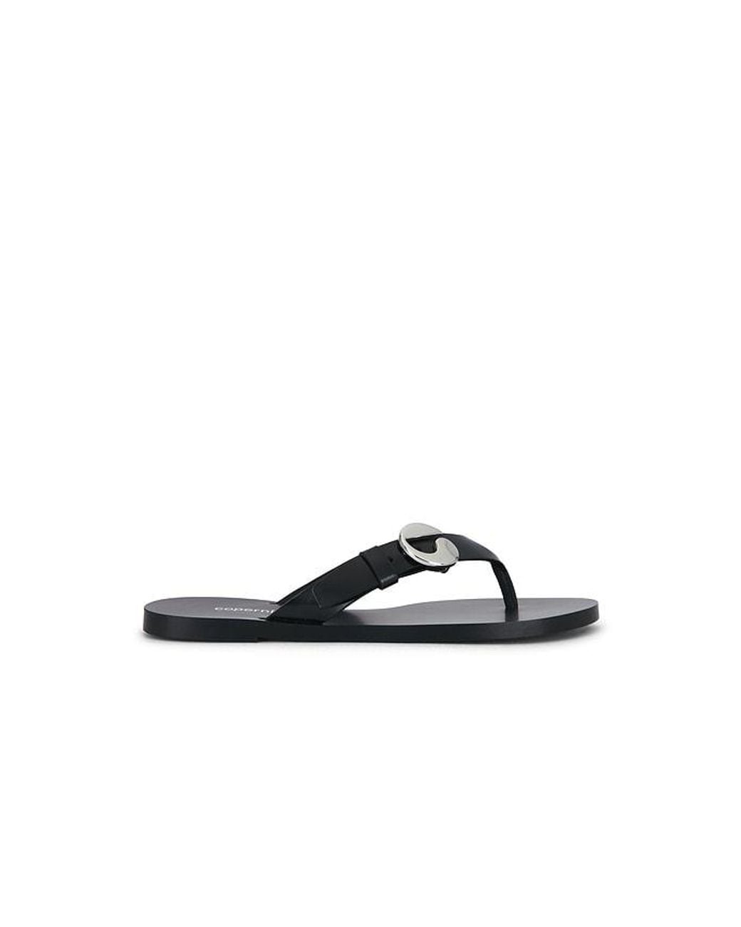 Coperni Black C Logo Flip Flop Sandal