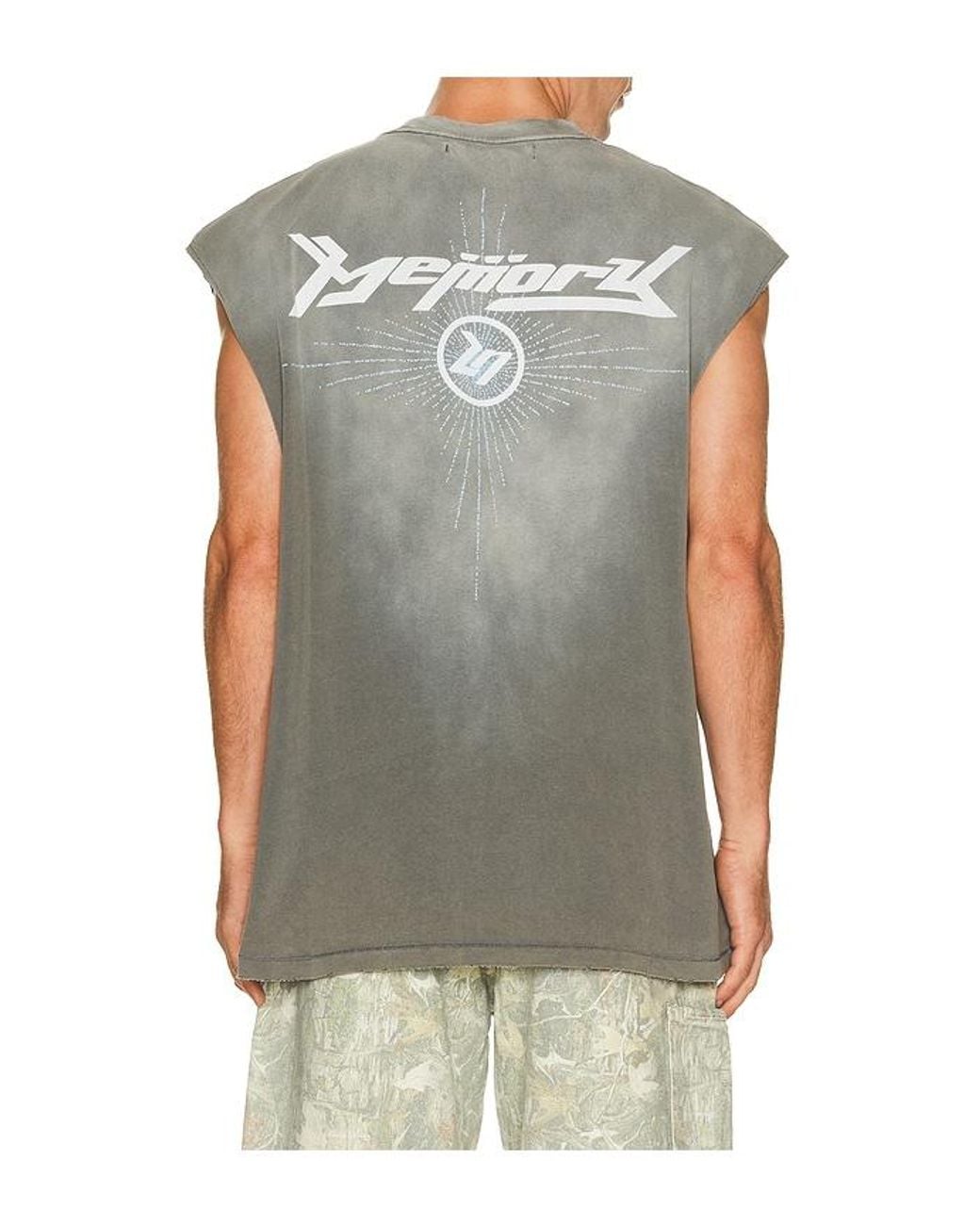 Memory Lane Multicolor Night Watcher Sleeveless Tee for men