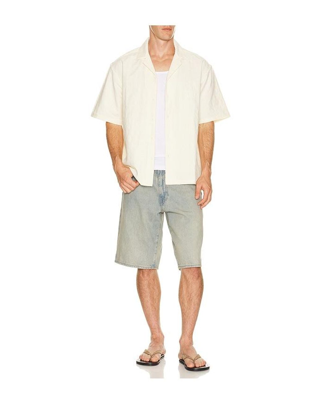 BOUND White Embroidered Ribeira Shirt for men