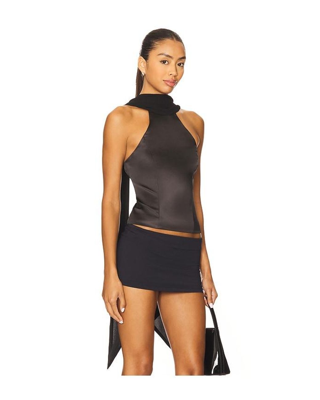 MAJORELLE Black Tamera Top