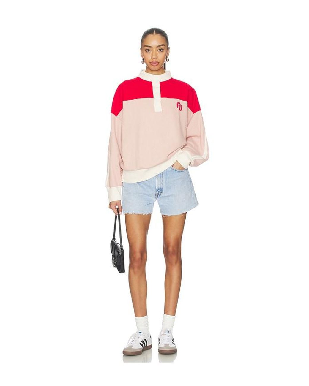 Araminta James Red Aj Vintage Knit Sweatshirt