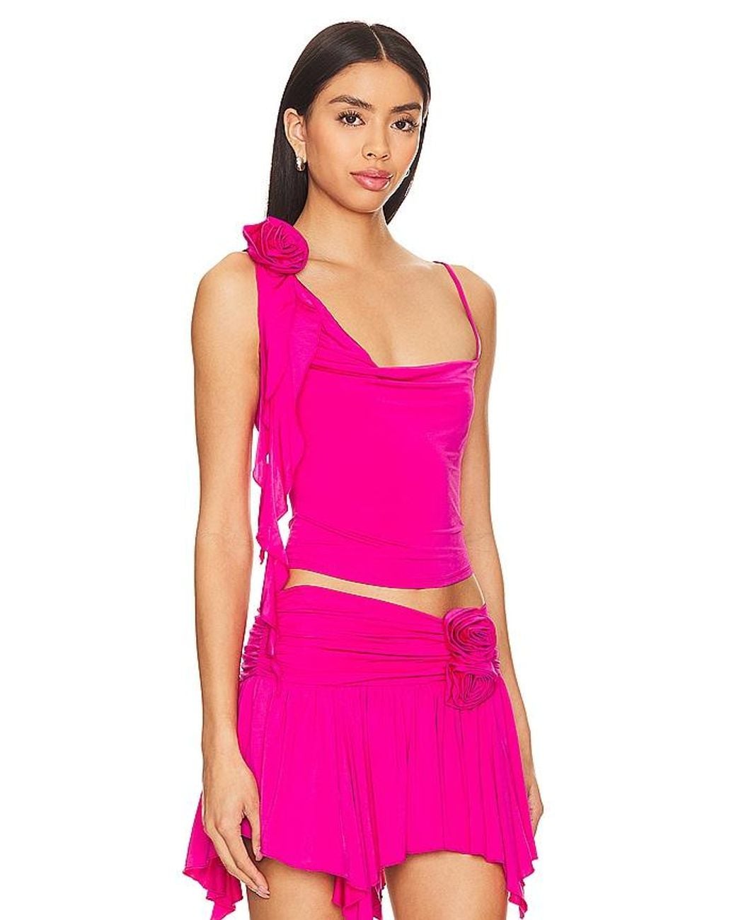 Lovers + Friends Pink Casey Top