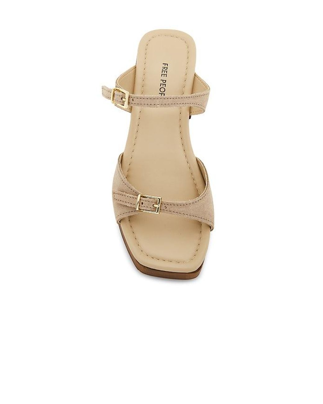 Free People Natural Beck Buckle Clog