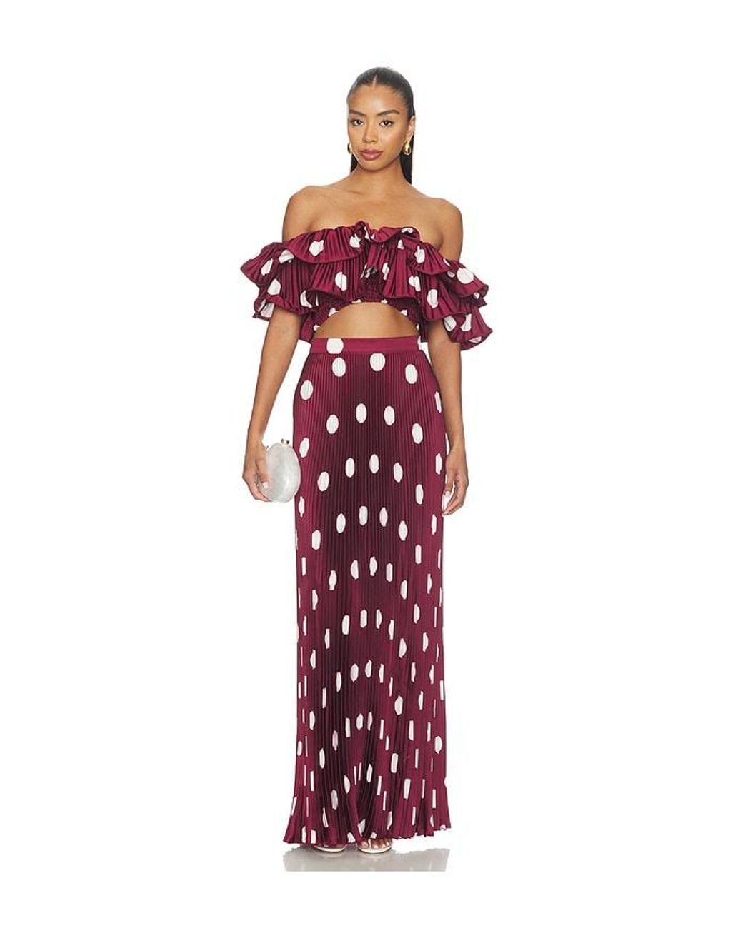 L'idée Red Gala Skirt