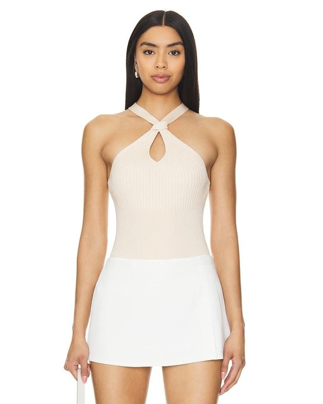 Jonathan Simkhai White Andrea Tank Top