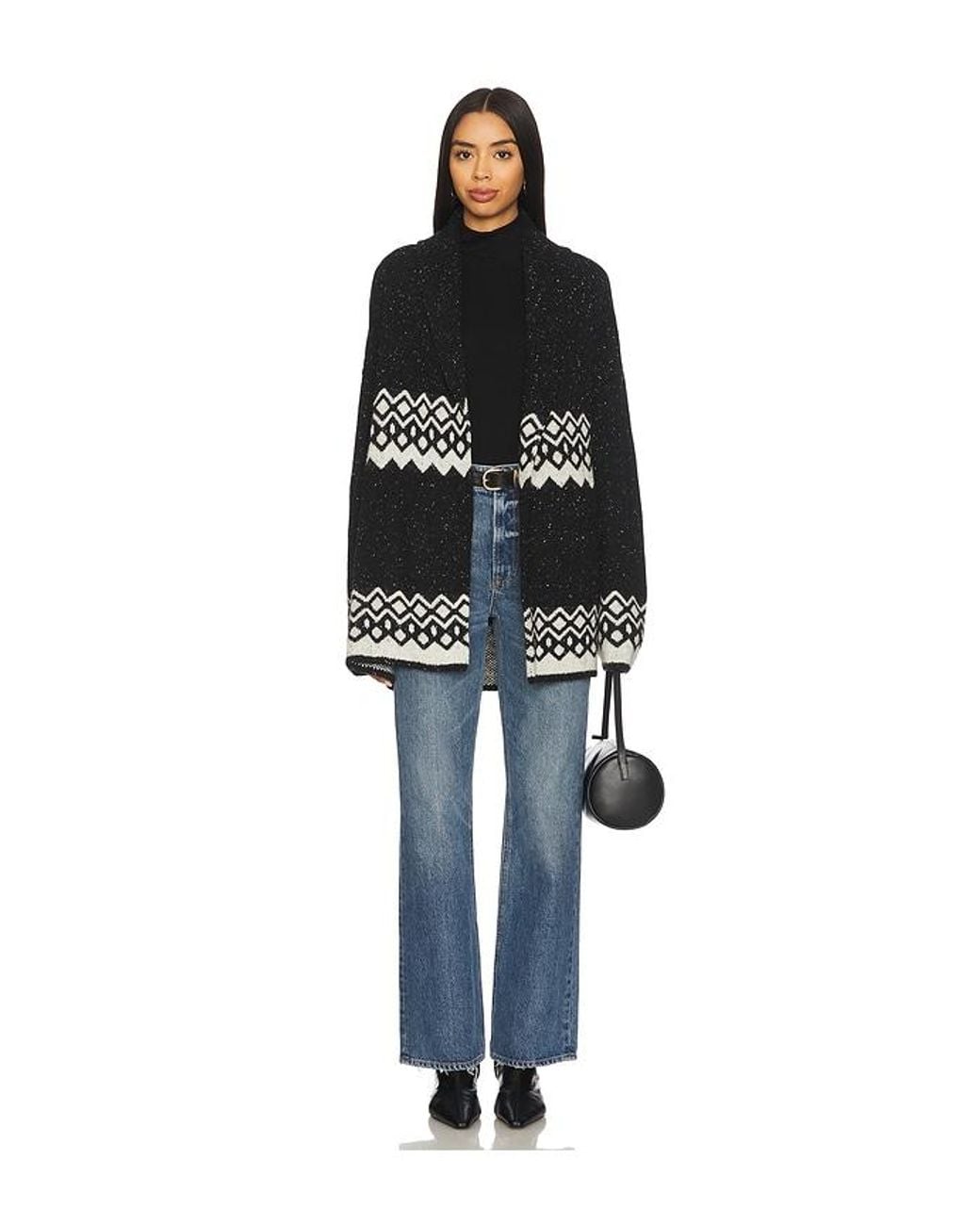 Tularosa Black Adley Fairisle Cardigan
