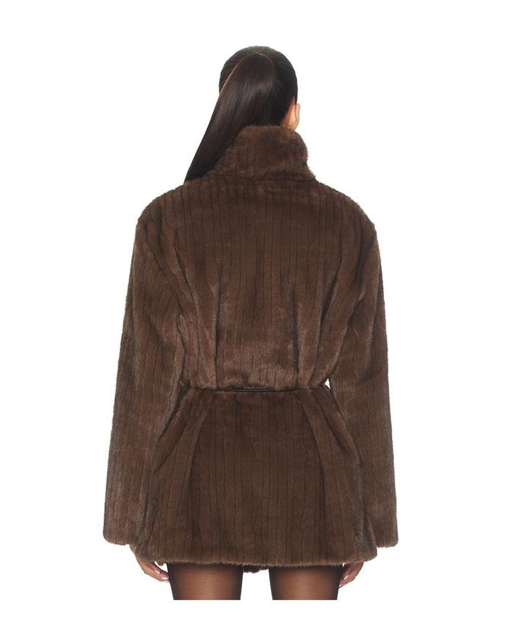LPA Brown Maria Faux Fur Coat