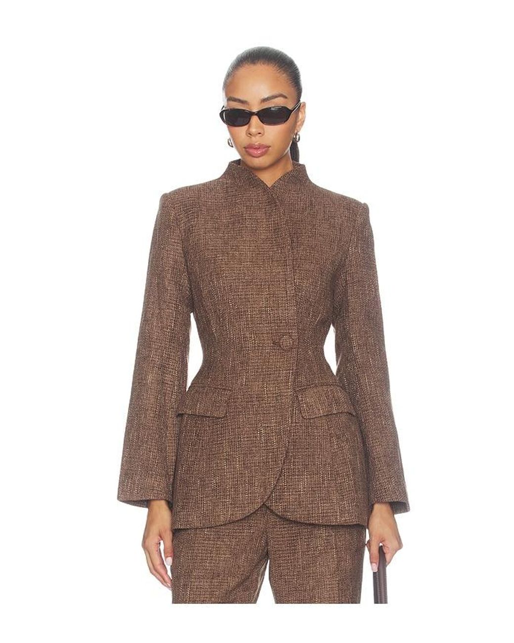 Odd Muse Brown Tweed Tailored Blazer