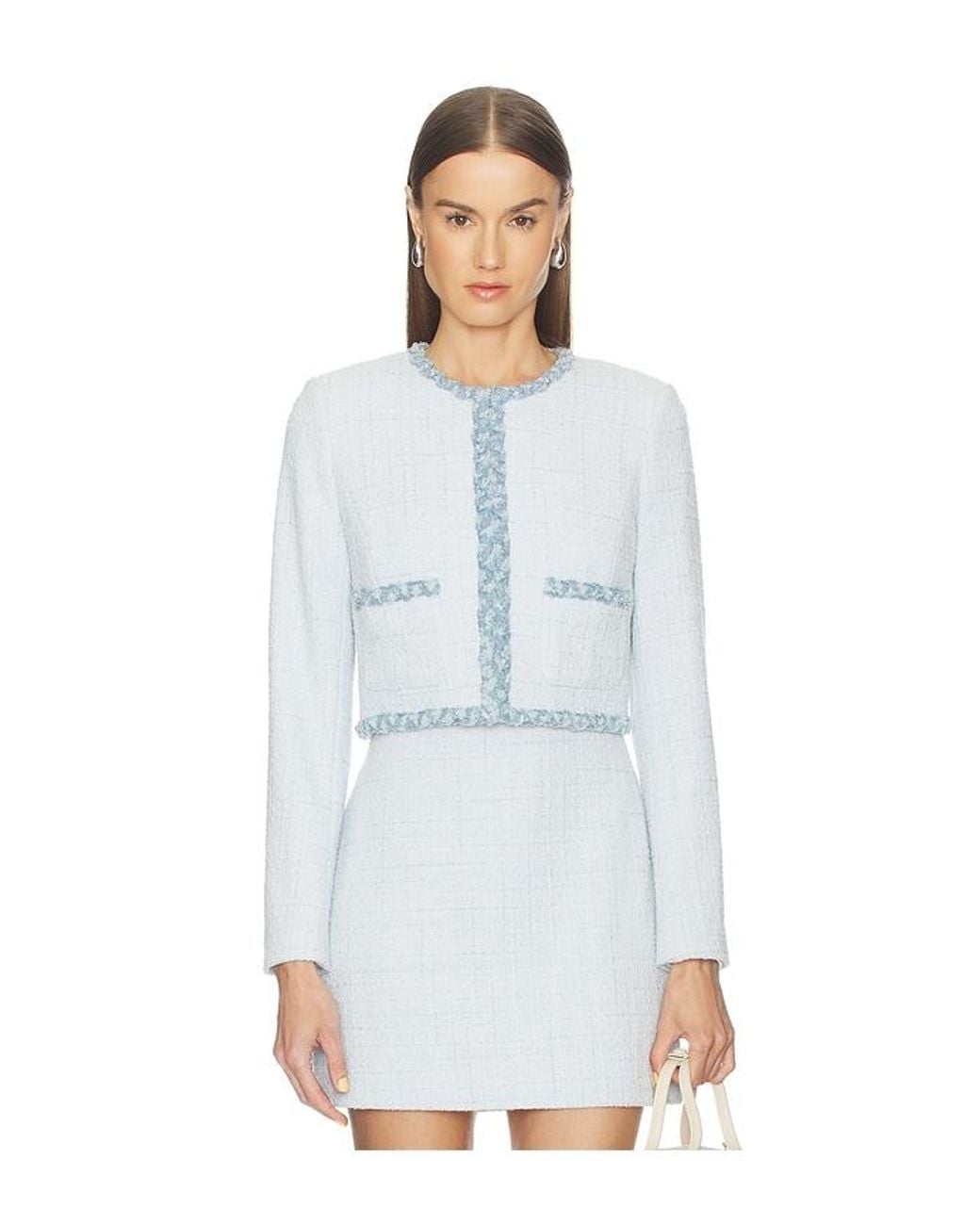LoveShackFancy White Azula Jacket