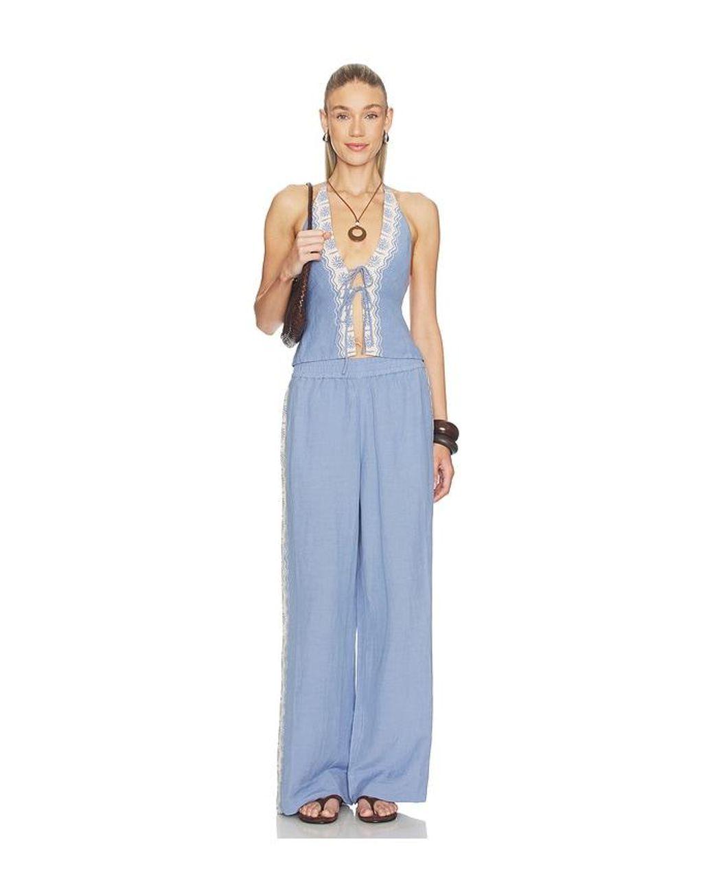 LSPACE Blue Sur Pant