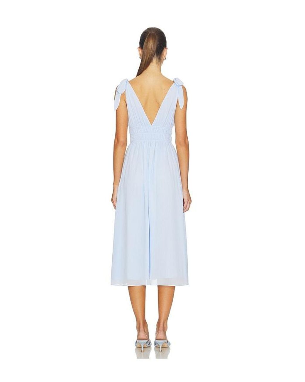 Tularosa White Adrienne Midi Dress