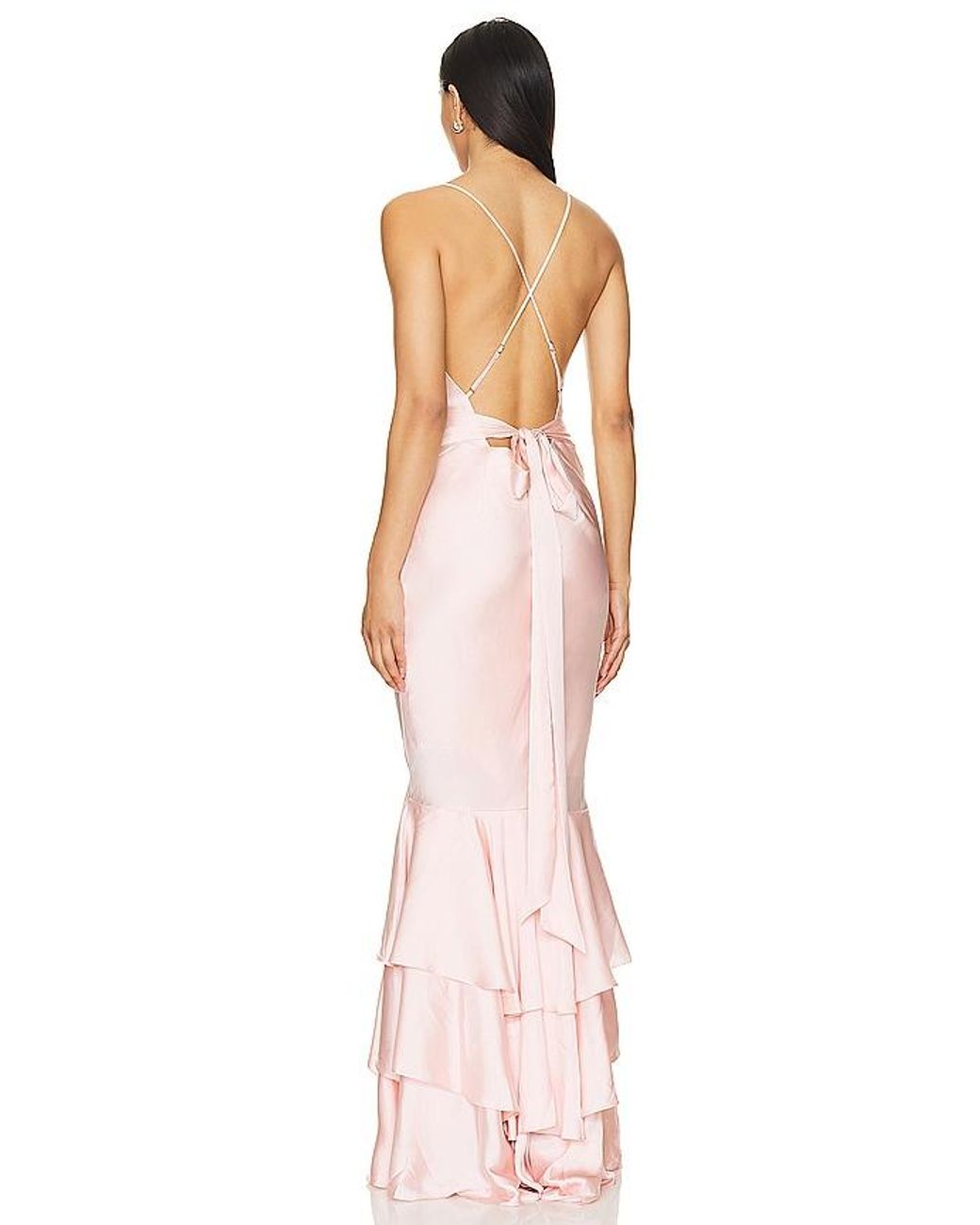 Lovers + Friends Pink Cleo Gown