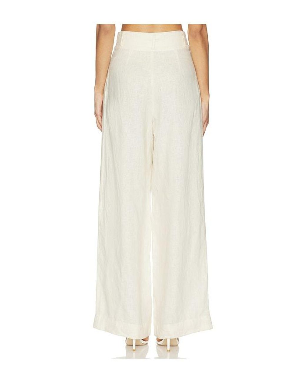 Hevron White Alina Pant