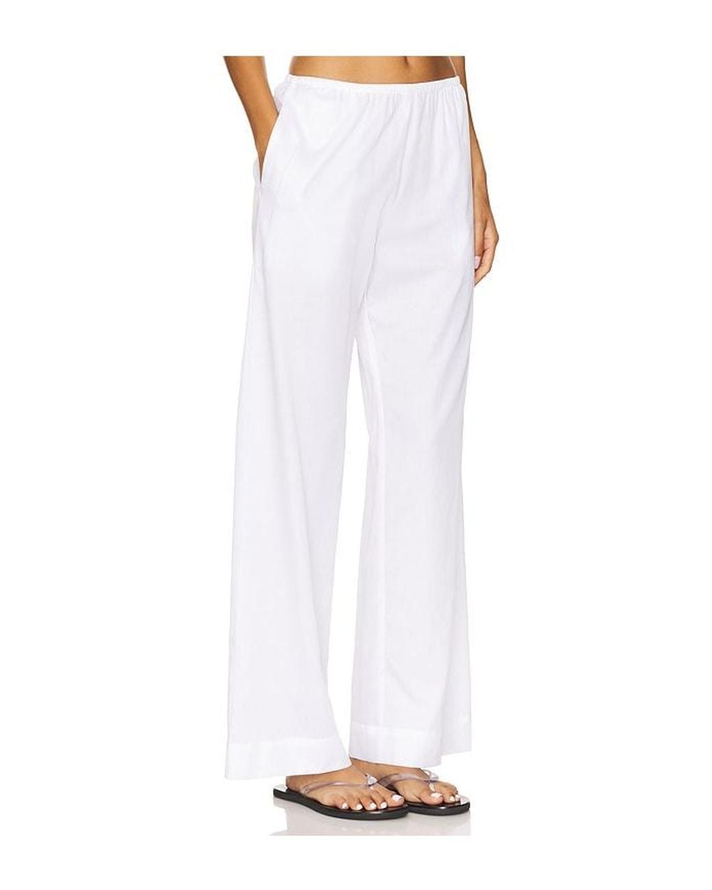 Leset White Yoko Pocket Pant