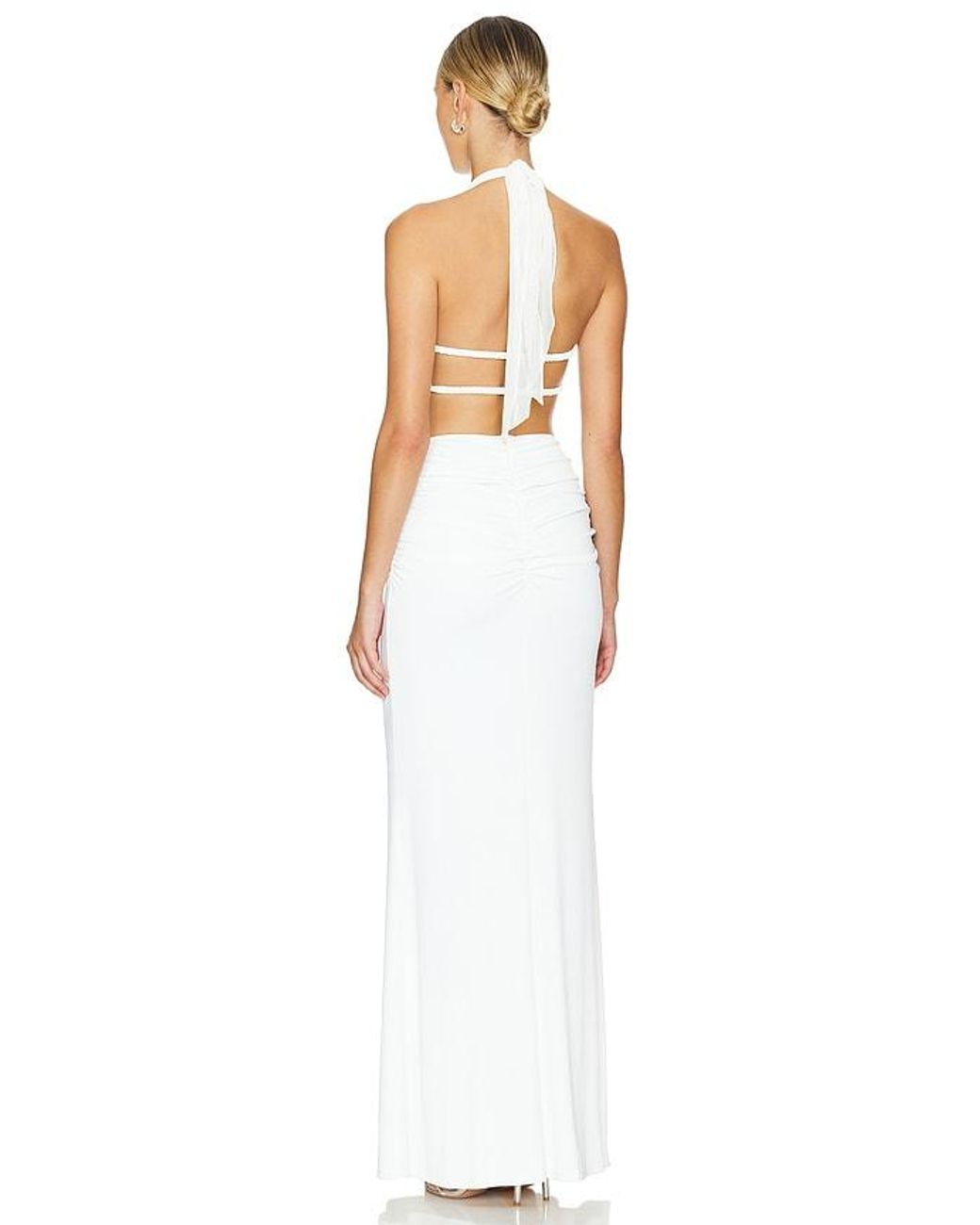 Nbd White Ilta Maxi Dress
