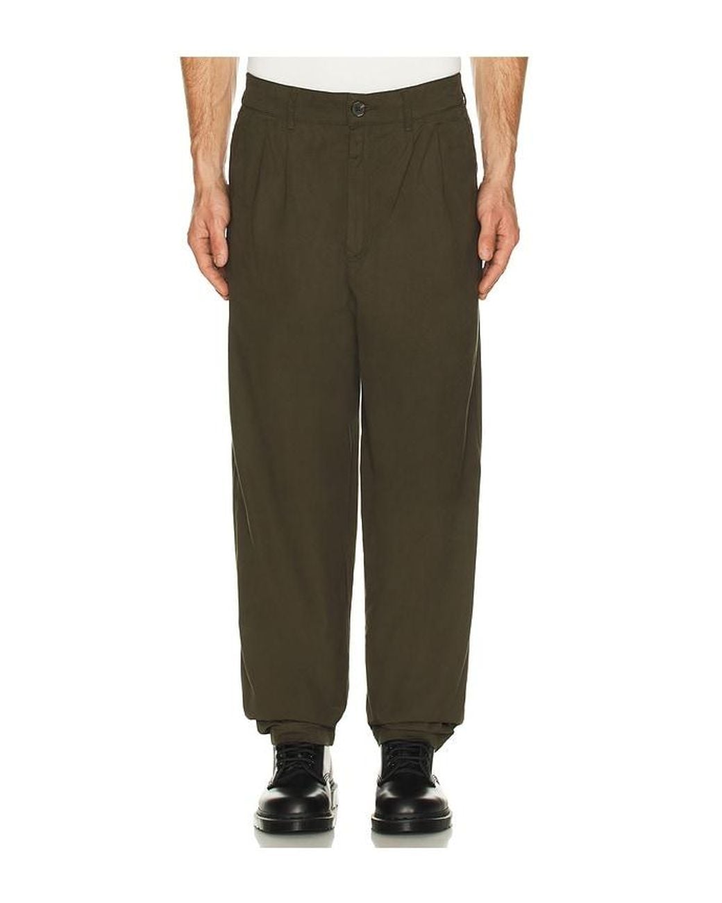 Barbour Green Cole Relaxed Fit Poplin Trouser for men