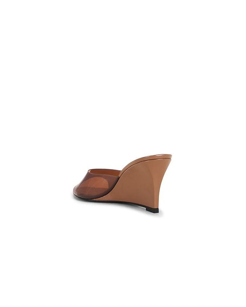Black Suede Studio White Alper 70 Wedge Sandal